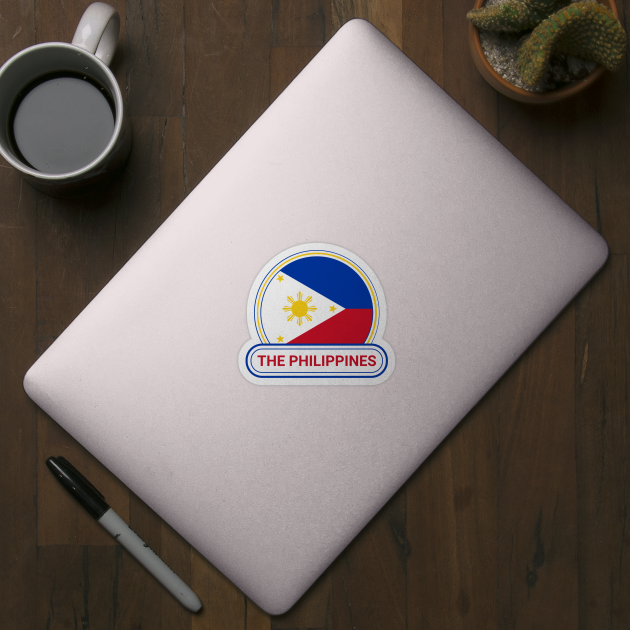 The Philippines Country Badge - The Philippines Flag by Yesteeyear